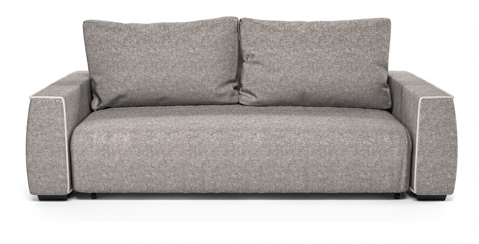 Диван прямой Токио еврокнижка серая рогожка