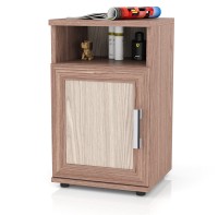 СНЯТО Бонус Тумба прикроватная, цвет ясень шимо светлый/ясень шимо тёмный, ШхГхВ 40х35х66 см. (Тумба прикроватная Бонус), универсальная сборка