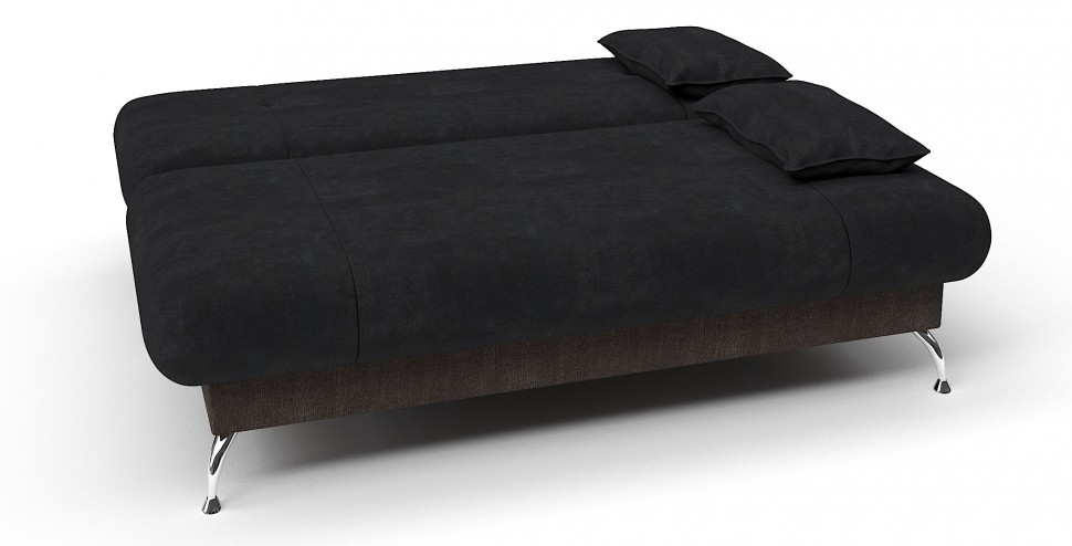 Диван прямой Лион книжка черный велюр