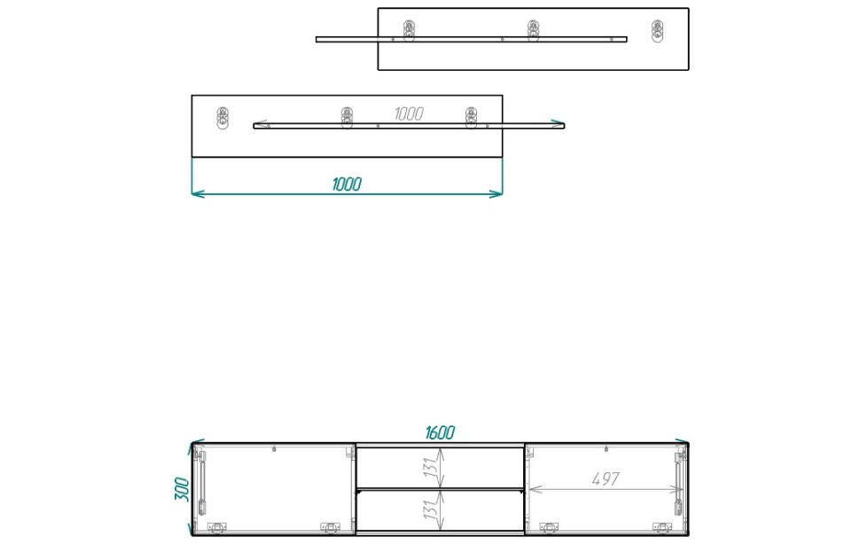 Модульная гостиная Лана 3.4 МДФ