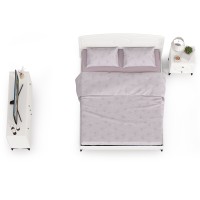 Валенсия Спальня № 03, цвет ЛДСП белый шагрень/МДФ белый шагрень, ортопед есть, сп. м. 1600х2000 мм., б/м