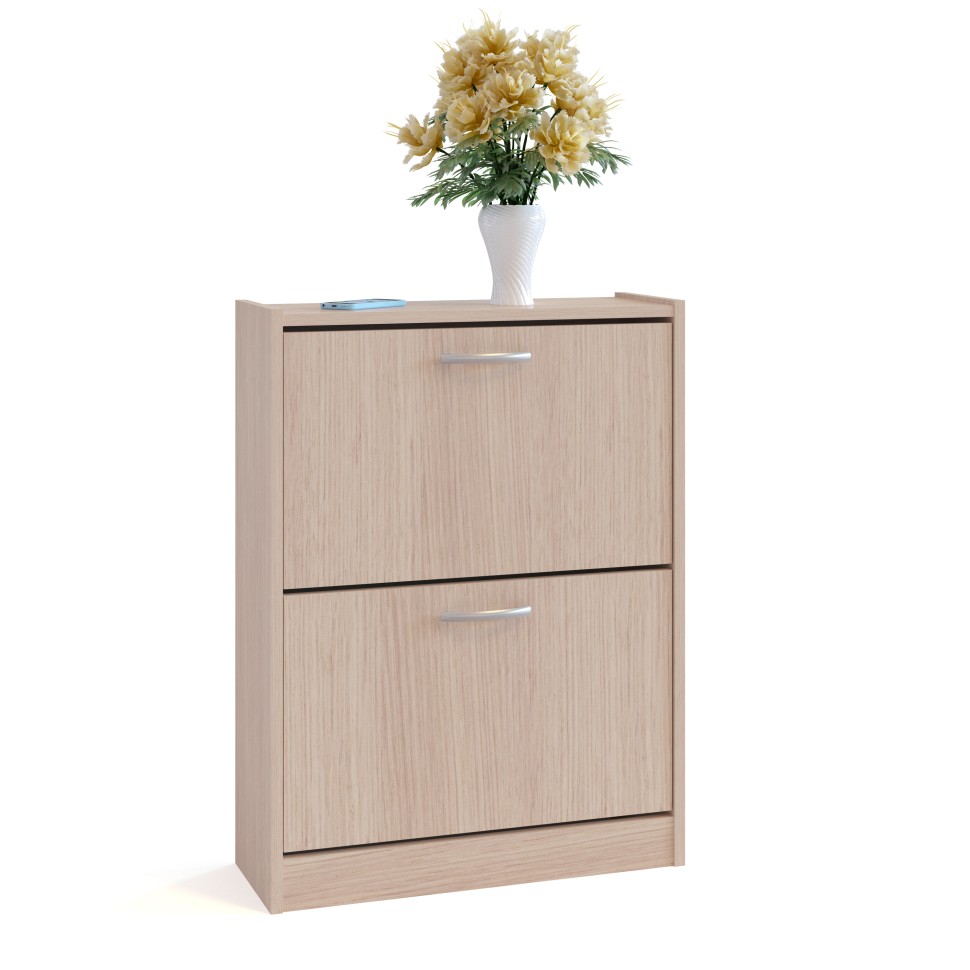 Прихожая Сокол ТО-22 тумба для обуви, цвет белёный дуб, ШхГхВ 60х22х86 см.