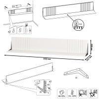 Валенсия Гостиная № 058, цвет ЛДСП белый шагрень/МДФ белый шагрень, ШхГхВ 217,2х38,3х225,2 см., универсальная сборка