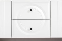 Валенсия Гостиная № 058, цвет ЛДСП белый шагрень/МДФ белый шагрень, ШхГхВ 217,2х38,3х225,2 см., универсальная сборка