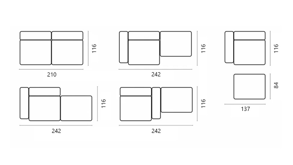 Сдвоенная дополнительная секция Фиджи (большая)