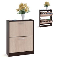 Прихожая Сокол ТО-22 тумба для обуви, цвет дуб венге/белёный дуб, ШхГхВ 60х22х86 см.