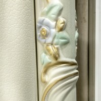 СНЯТО Людовик СЛ-02 Шкаф 6-ти дверный, цвет слоновая кость кракелюр, ручная роспись цветными патинами и золотом, ШхГхВ 291х63х248 см.