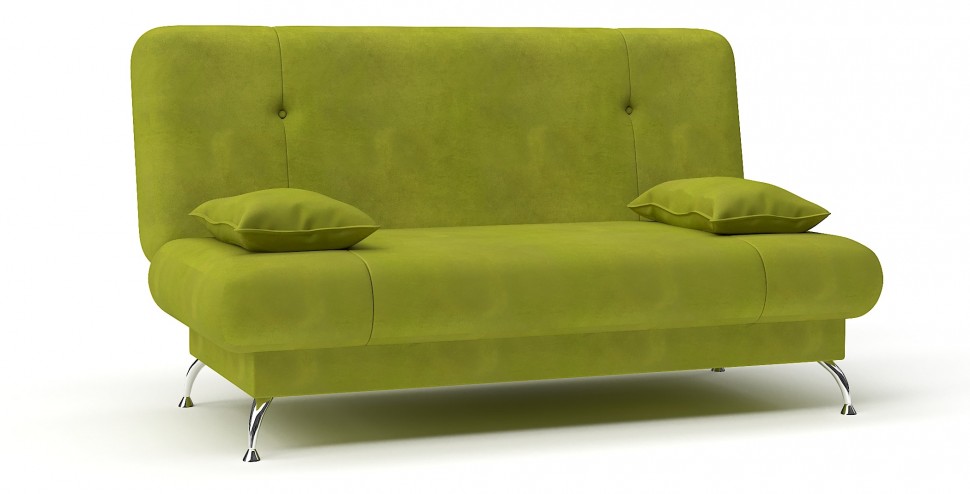Диван прямой Лион книжка салатовый велюр