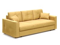 Тулон диван еврокнижка желтый велюр