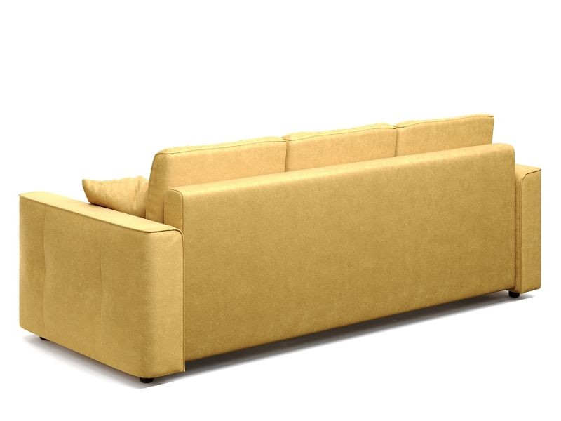 Тулон диван еврокнижка желтый велюр