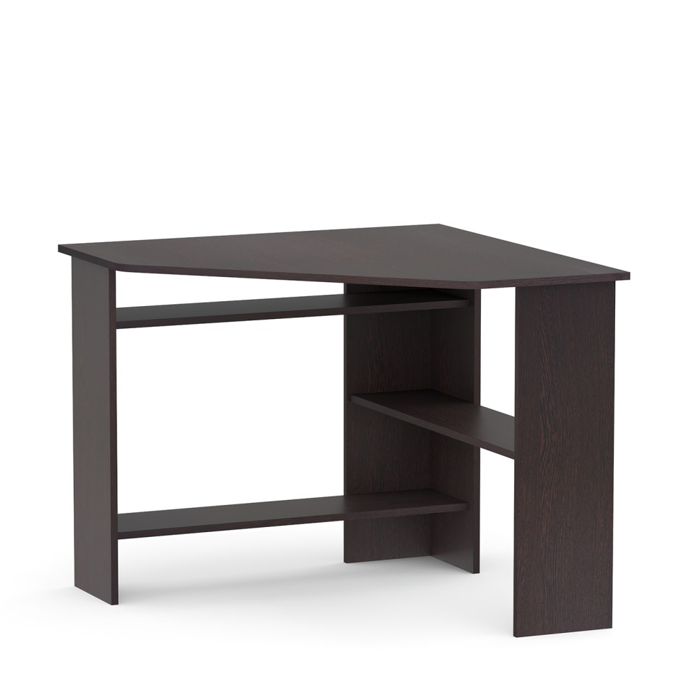 Стол компьютерный Сокол КСТ-02, цвет венге, ШхГхВ 90х90х74 см., НЕ универсальная сборка, стол компьютерный угловой