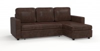 Диван угловой Траумберг экокожа коричневый