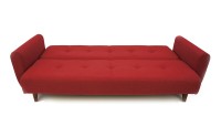 Диван книжка Сканди красная рогожка