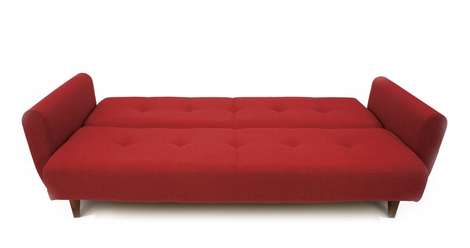Диван книжка Сканди красная рогожка