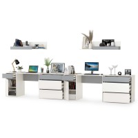 Торонто Компоновка № 13, цвет белый шагрень/стальной серый, ШхГхВ 400х53,1х150 см., универсальная сборка