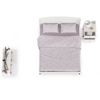 СНЯТО НСН Валенсия Спальня № 07, цвет ЛДСП белый шагрень/МДФ белый шагрень, ортопед есть, сп. м. 1600х2000 мм., б/м