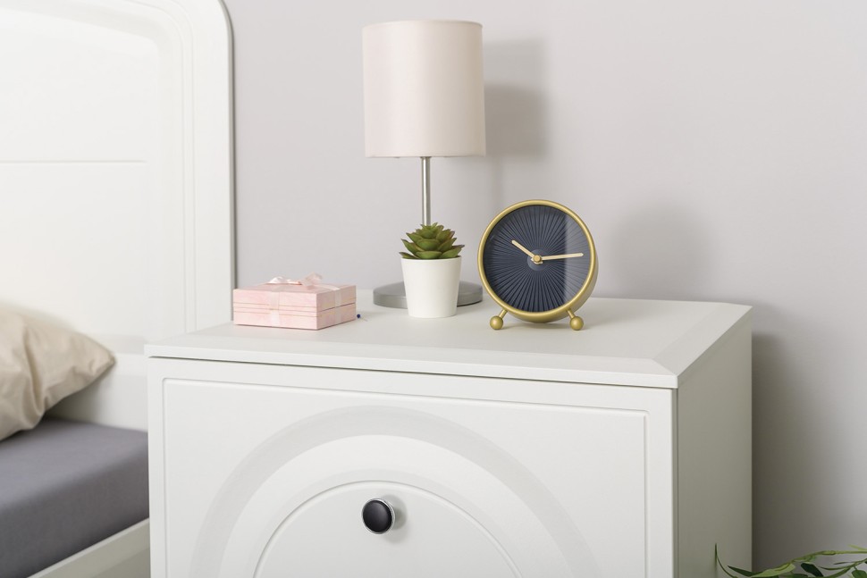 СНЯТО НСН Валенсия Спальня № 07, цвет ЛДСП белый шагрень/МДФ белый шагрень, ортопед есть, сп. м. 1600х2000 мм., б/м