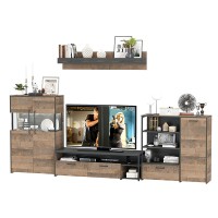 Трувор Гостиная 053, цвет дуб гранж песочный/интра, ШхГхВ 344,6х45,4х195 см., универсальная сборка