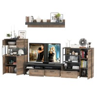 Трувор Гостиная 053, цвет дуб гранж песочный/интра, ШхГхВ 344,6х45,4х195 см., универсальная сборка