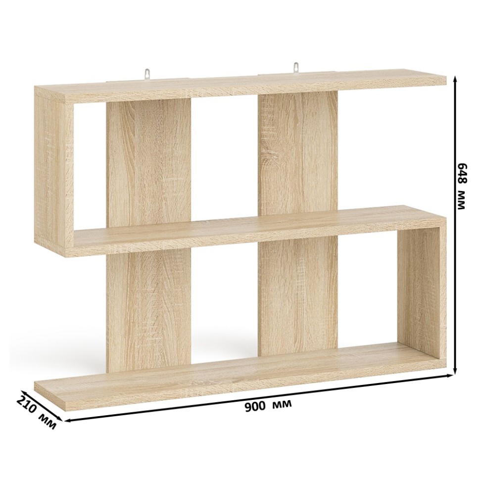 Мори Стол компьютерный МС-1 левый + Тумба ТМП400.1 + Полка 900, цвет дуб сонома, ШхГхВ 130,4х50х209,6 см., НЕ универсальная сборка
