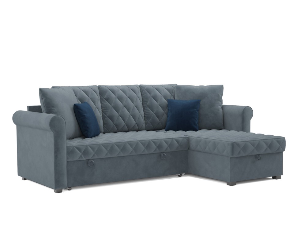 Берлин (Велюр серо-синий HB-178 26)