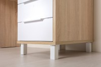 Стол компьютерный Комфорт 12.95N, цвет дуб сонома/белый, ШхГхВ 162х60,3х180 см., НЕ универсальная сборка (Стол рабочий)