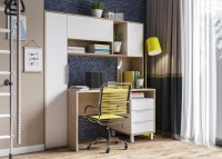 Стол компьютерный Комфорт 12.95N, цвет дуб сонома/белый, ШхГхВ 162х60,3х180 см., НЕ универсальная сборка (Стол рабочий)