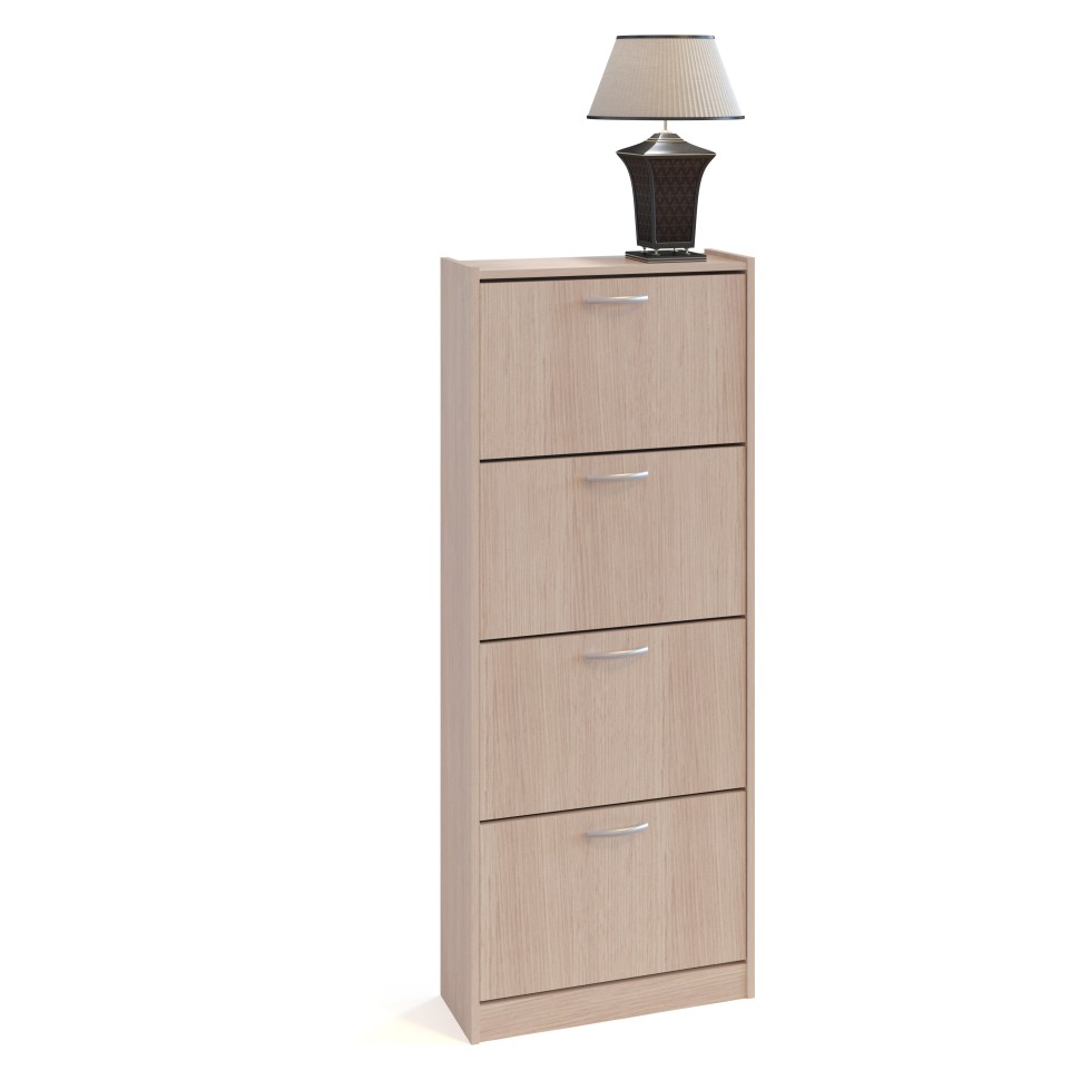 СНЯТО ВР Прихожая Сокол ТО-24 тумба для обуви, цвет белёный дуб, ШхГхВ 60х22х150 см.