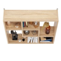 СНЯТО Полка навесная PN-9, цвет дуб сонома, ШхГхВ 66,4х16х63,2 см., универсальная сборка 242PN9S