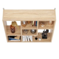 СНЯТО Полка навесная PN-9, цвет дуб сонома, ШхГхВ 66,4х16х63,2 см., универсальная сборка 242PN9S