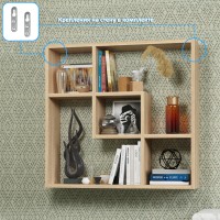 СНЯТО Полка навесная PN-9, цвет дуб сонома, ШхГхВ 66,4х16х63,2 см., универсальная сборка 242PN9S