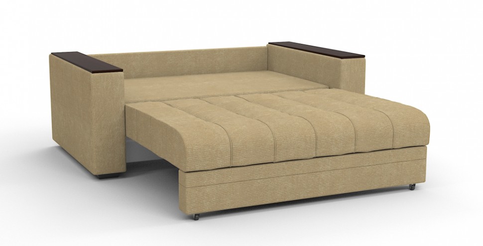 Диван выкатной Атлантик Люкс Мини велюр бежевый + город