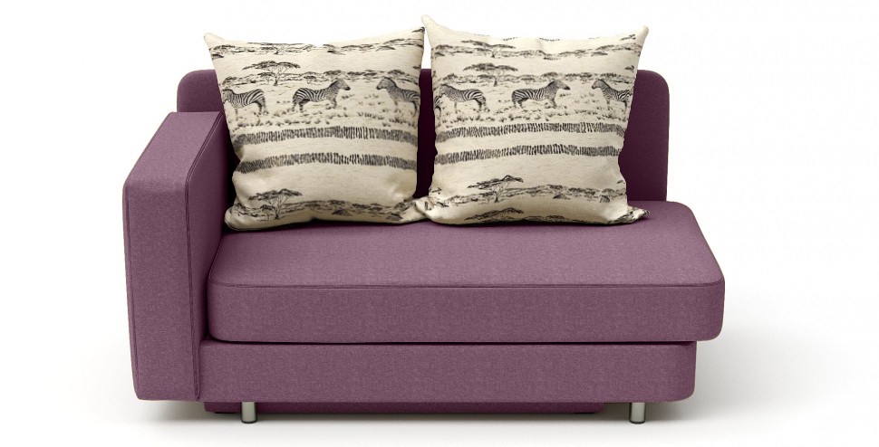 Никас кушетка бордо велюр