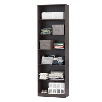 Стеллаж ИКЕА ПАКС 75/5, цвет чёрно-коричневый/венге, ШхГхВ 75х35х236 см., пять полок в цвете венге