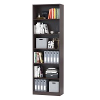 Стеллаж ИКЕА ПАКС 75/5, цвет чёрно-коричневый/венге, ШхГхВ 75х35х236 см., пять полок в цвете венге