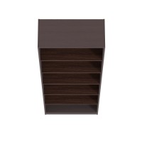 Стеллаж ИКЕА ПАКС 75/5, цвет чёрно-коричневый/венге, ШхГхВ 75х35х236 см., пять полок в цвете венге