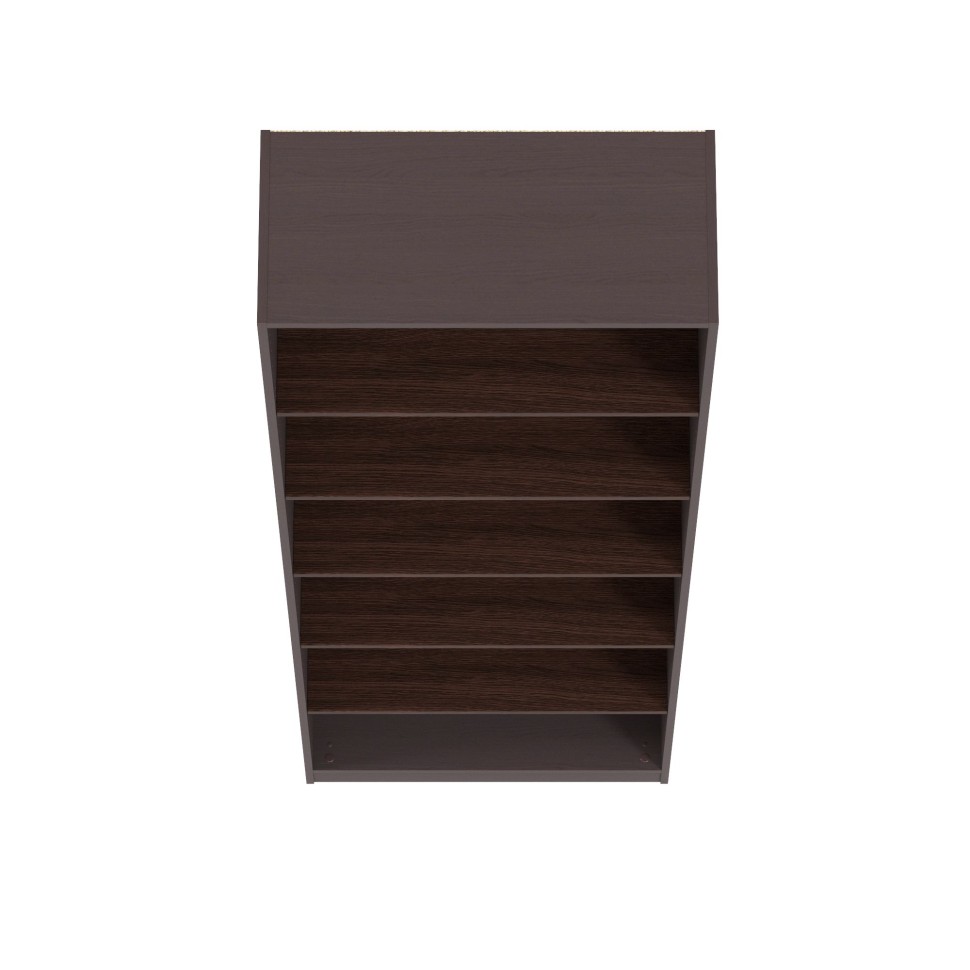 Стеллаж ИКЕА ПАКС 75/5, цвет чёрно-коричневый/венге, ШхГхВ 75х35х236 см., пять полок в цвете венге