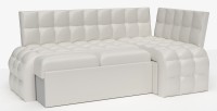 ДИВАН УГЛОВОЙ БРИСТОЛЬ ДЕЛЬФИН СО СПАЛЬНЫМ МЕСТОМ БЕЛАЯ ЭКОКОЖА