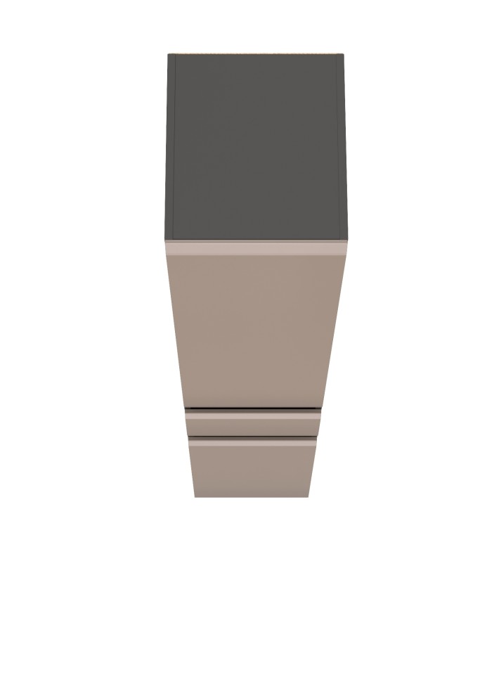 Сидней 13.202 Шкаф с ящиком, цвет корпус: антрацит/фасады: МДФ веллюто капучино, ШхГхВ 35х41,3х205,2 см., универсальная сборка