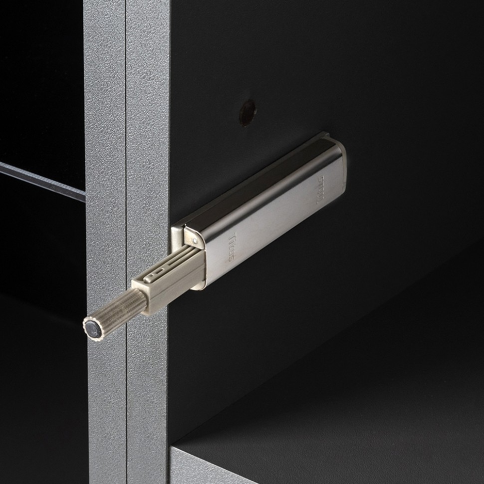 Сидней 13.202 Шкаф с ящиком, цвет корпус: антрацит/фасады: МДФ веллюто капучино, ШхГхВ 35х41,3х205,2 см., универсальная сборка