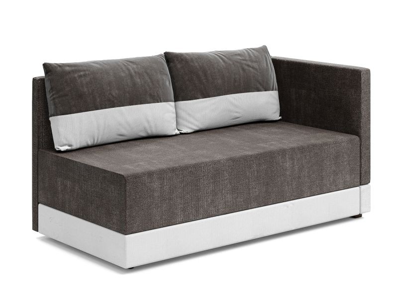 Никас кушетка коричневая рогожка