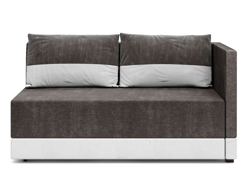 Никас кушетка коричневая рогожка