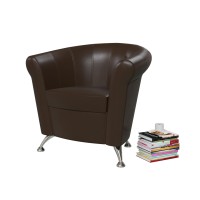 Банкетка 6-5116тем.кор Лагуна, тёмно-коричневая искусственная кожа (тёмно-коричневый БАШ), ШхГхВ 78х63х79 см. Лагуна МАЛАЯ !!!