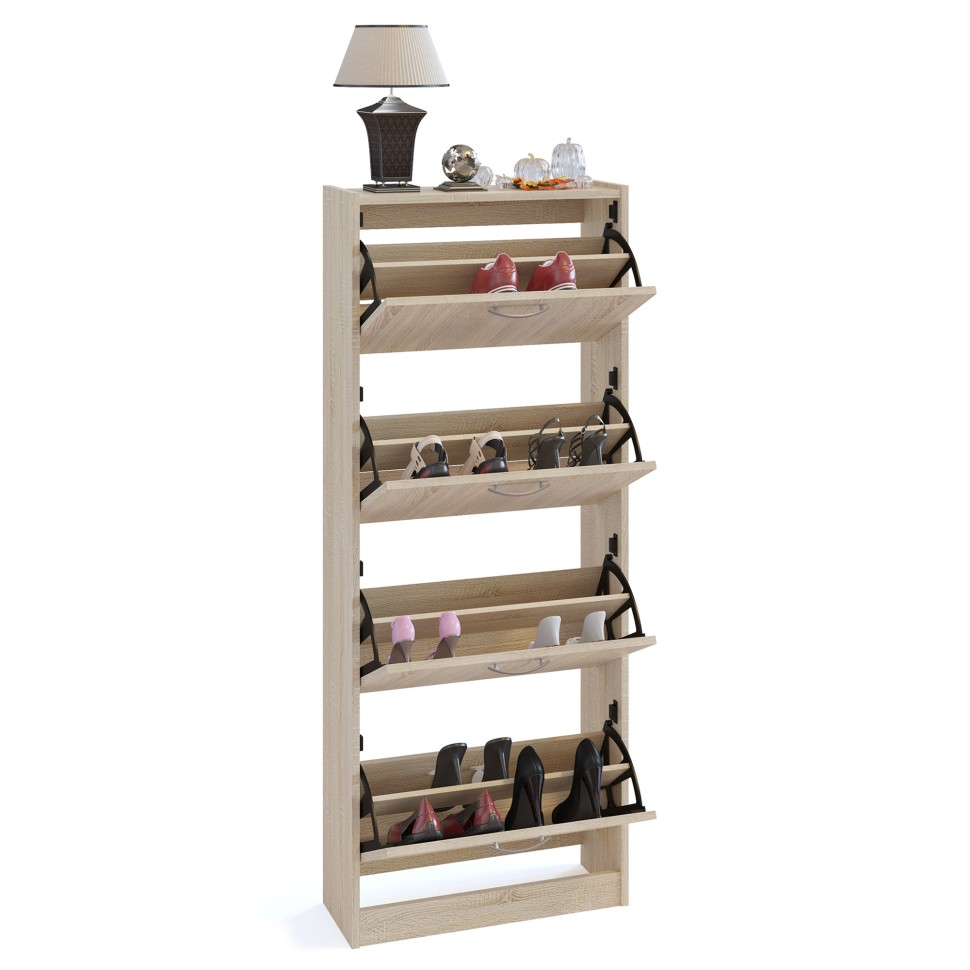 Прихожая Сокол ТО-24 тумба для обуви, цвет дуб сонома, ШхГхВ 60х22х150 см.