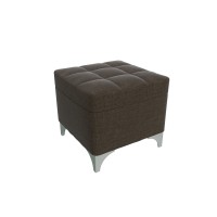 Банкетка 6-5113ТКтем.кор Жозефина-2, ткань тёмно-коричневая, ШхГхВ 46х46х45 см., под сиденьем есть ниша