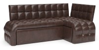 ДИВАН УГЛОВОЙ БРИСТОЛЬ ДЕЛЬФИН СО СПАЛЬНЫМ МЕСТОМ КОРИЧНЕВАЯ ЭКОКОЖА