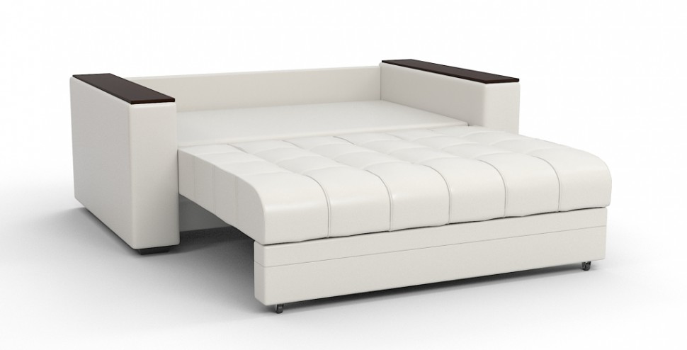 Диван выкатной Атлантик Люкс Мини экокожа белый