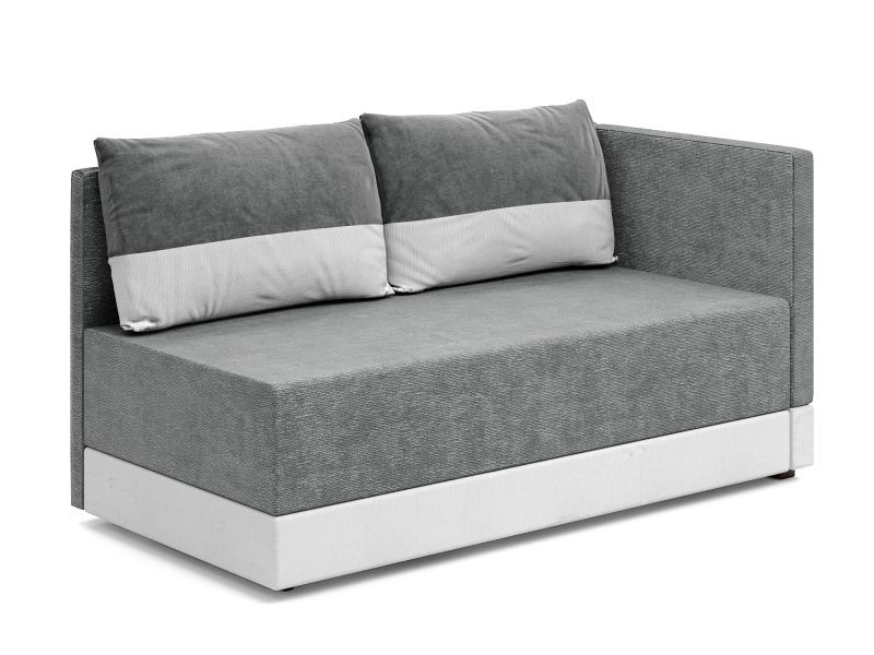 Никас кушетка серый велюр