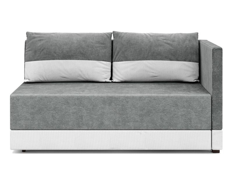 Никас кушетка серый велюр