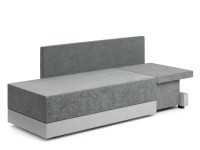 Никас кушетка серый велюр